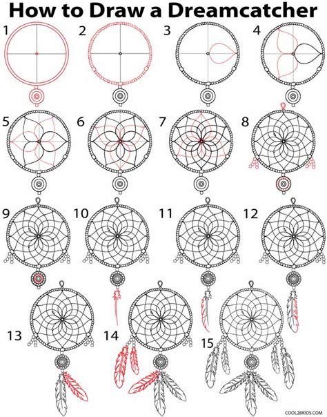 how to draw a dreamcatcher
